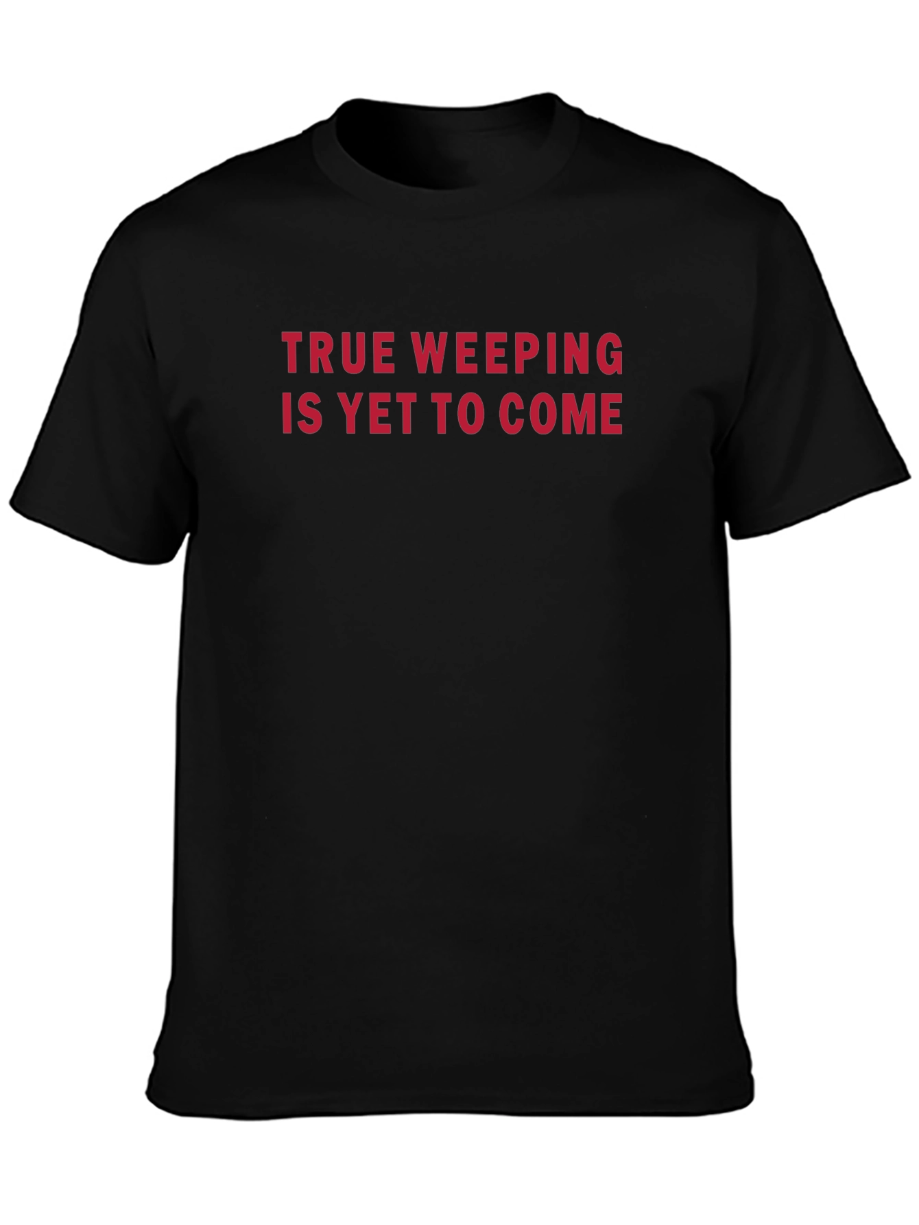 True Weeping Graphic Tee - Black Crew Neck