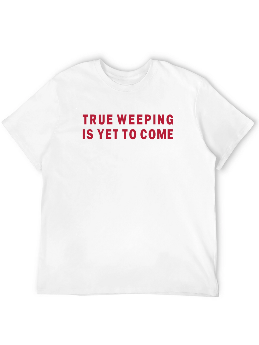 True Weeping Graphic Tee - Black Crew Neck