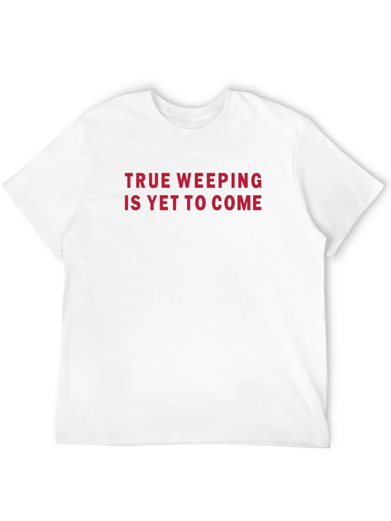 True Weeping Graphic Tee - Black Crew Neck