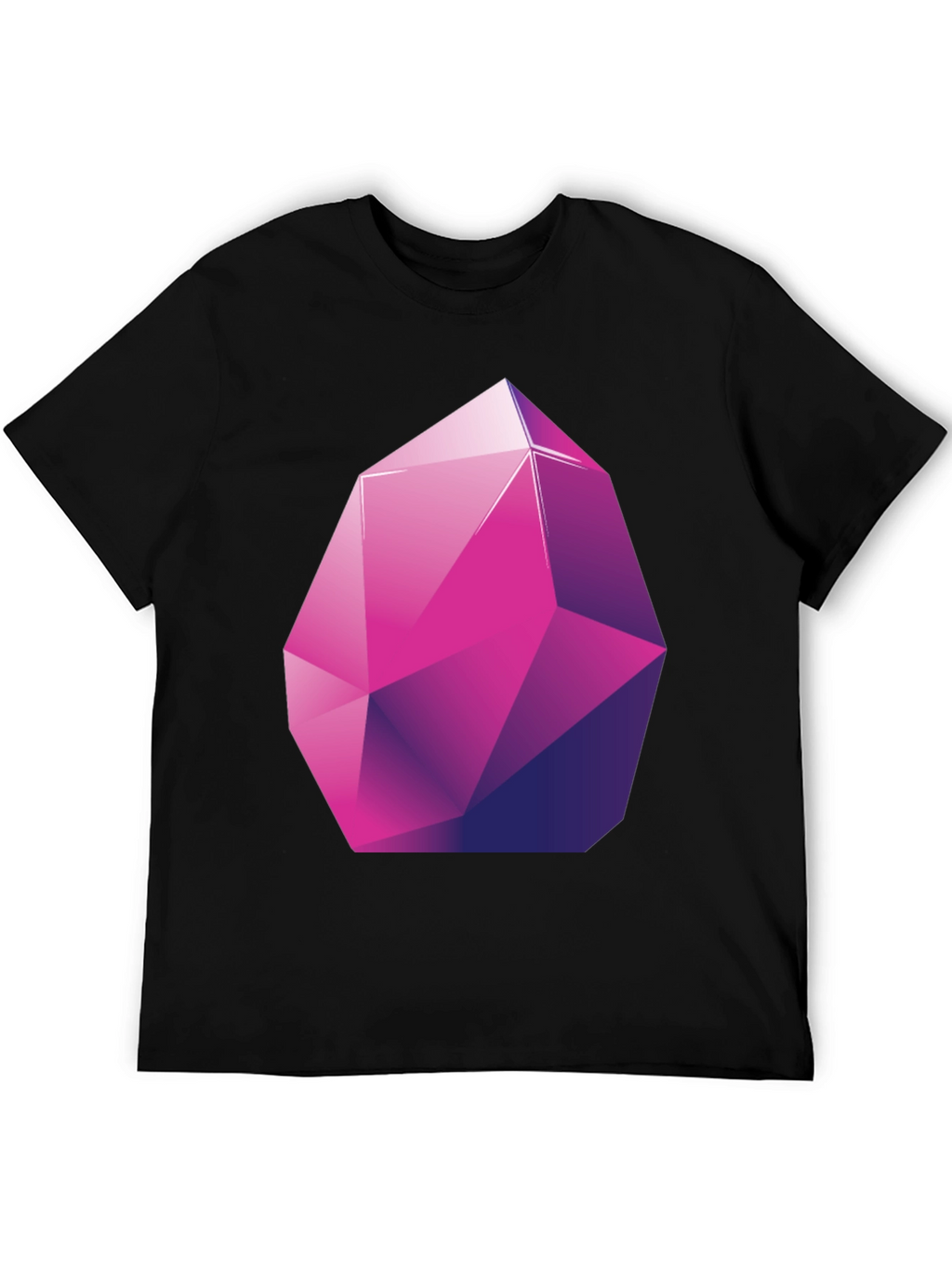 Geometric Crystal Graphic Tee - Stylish Modern Design