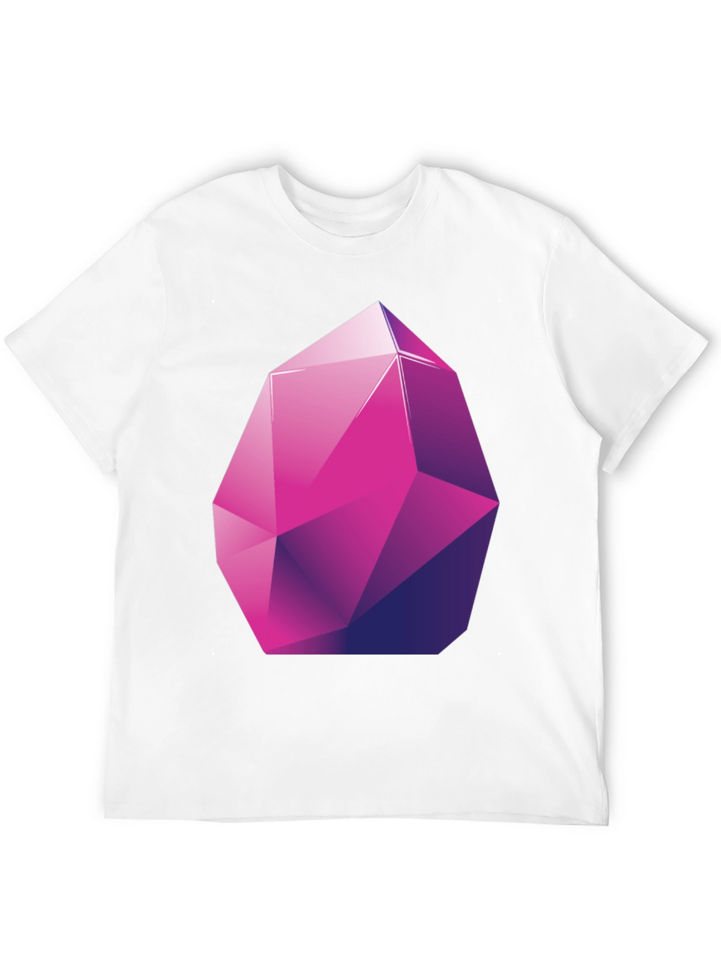 Geometric Crystal Graphic Tee - Stylish Modern Design