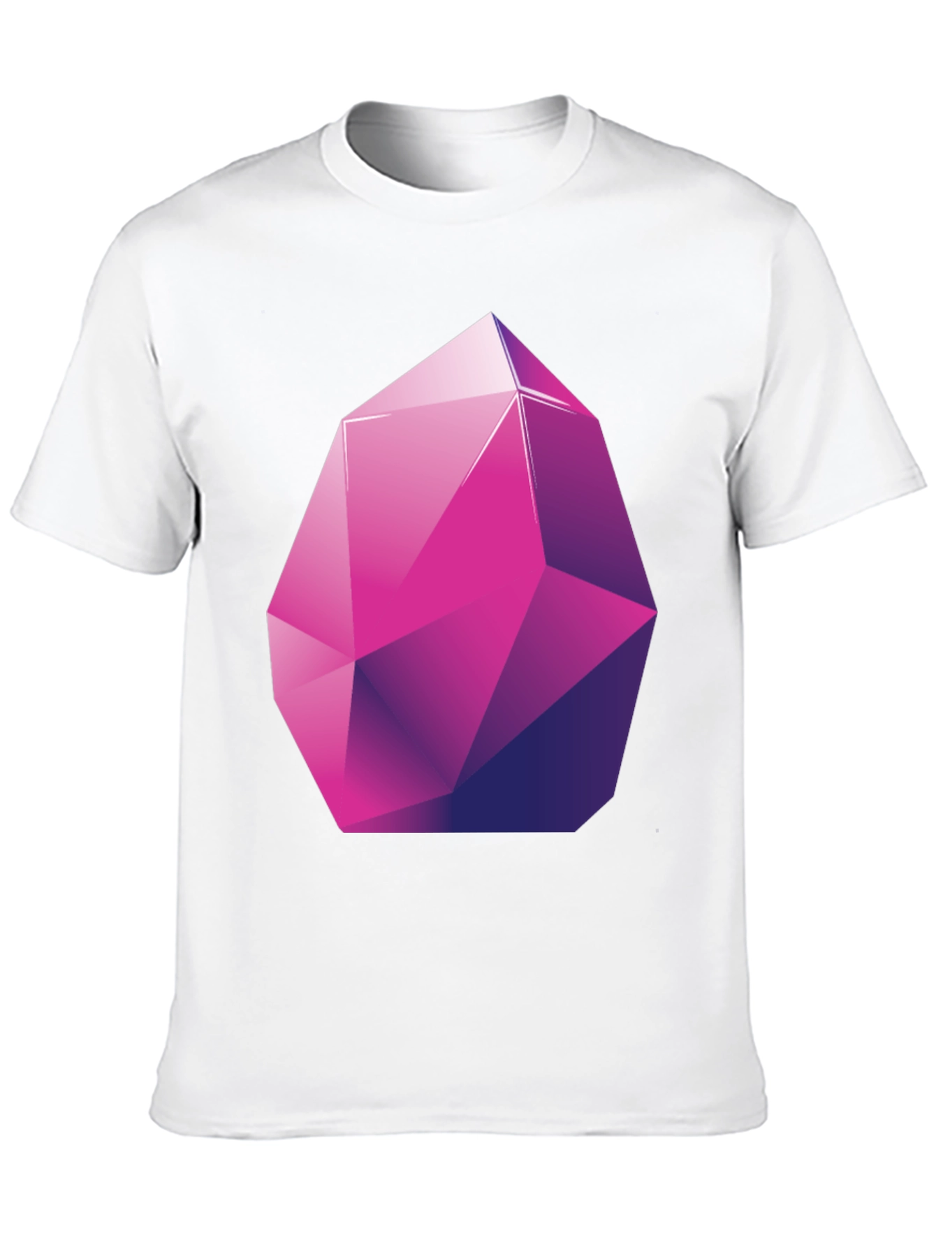 Geometric Crystal Graphic Tee - Stylish Modern Design