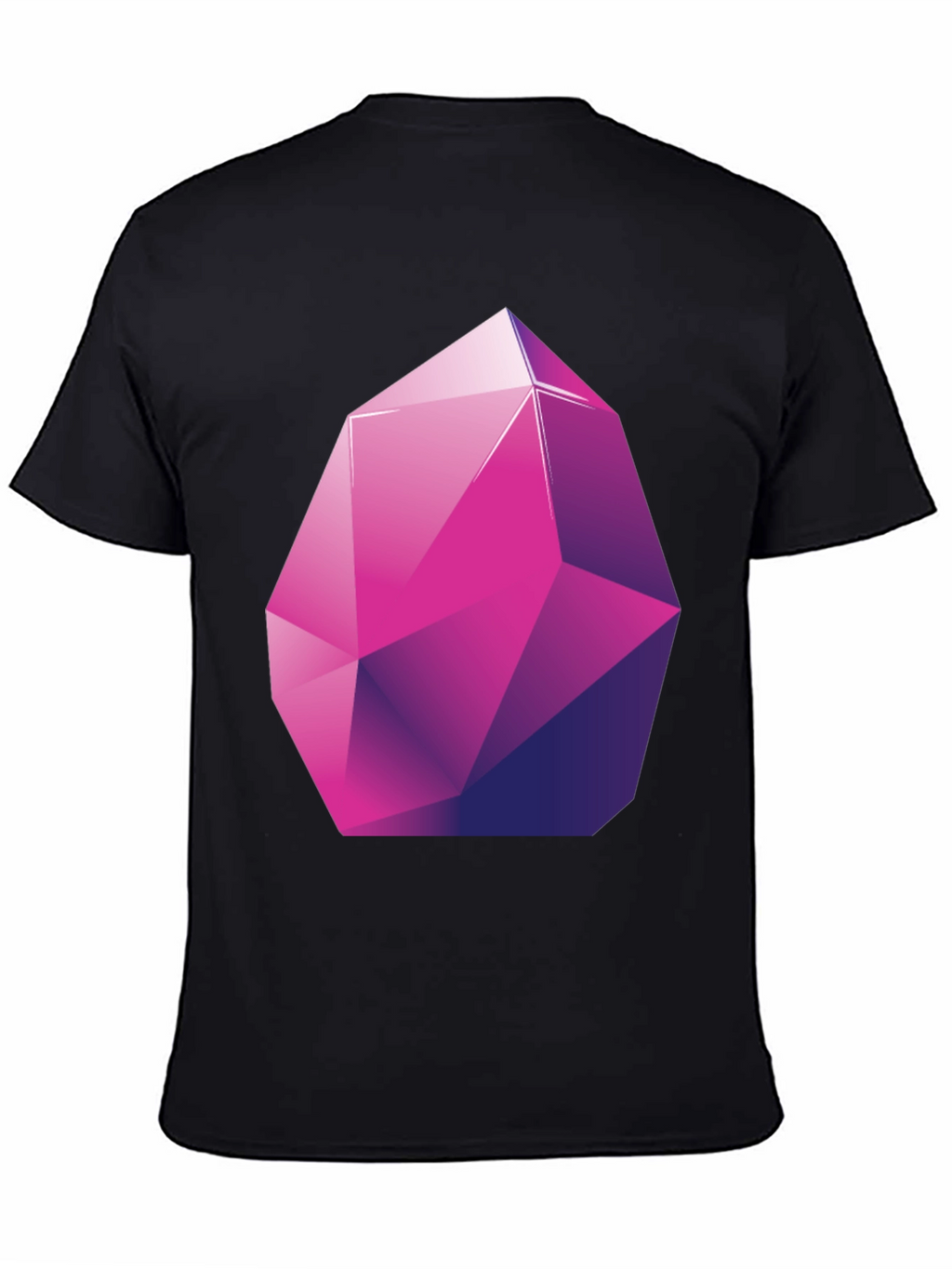 Geometric Crystal Graphic Tee - Stylish Modern Design