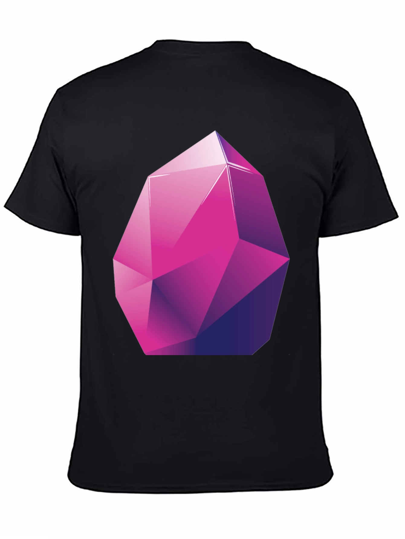 Geometric Crystal Graphic Tee - Stylish Modern Design