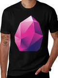 Geometric Crystal Graphic Tee - Stylish Modern Design