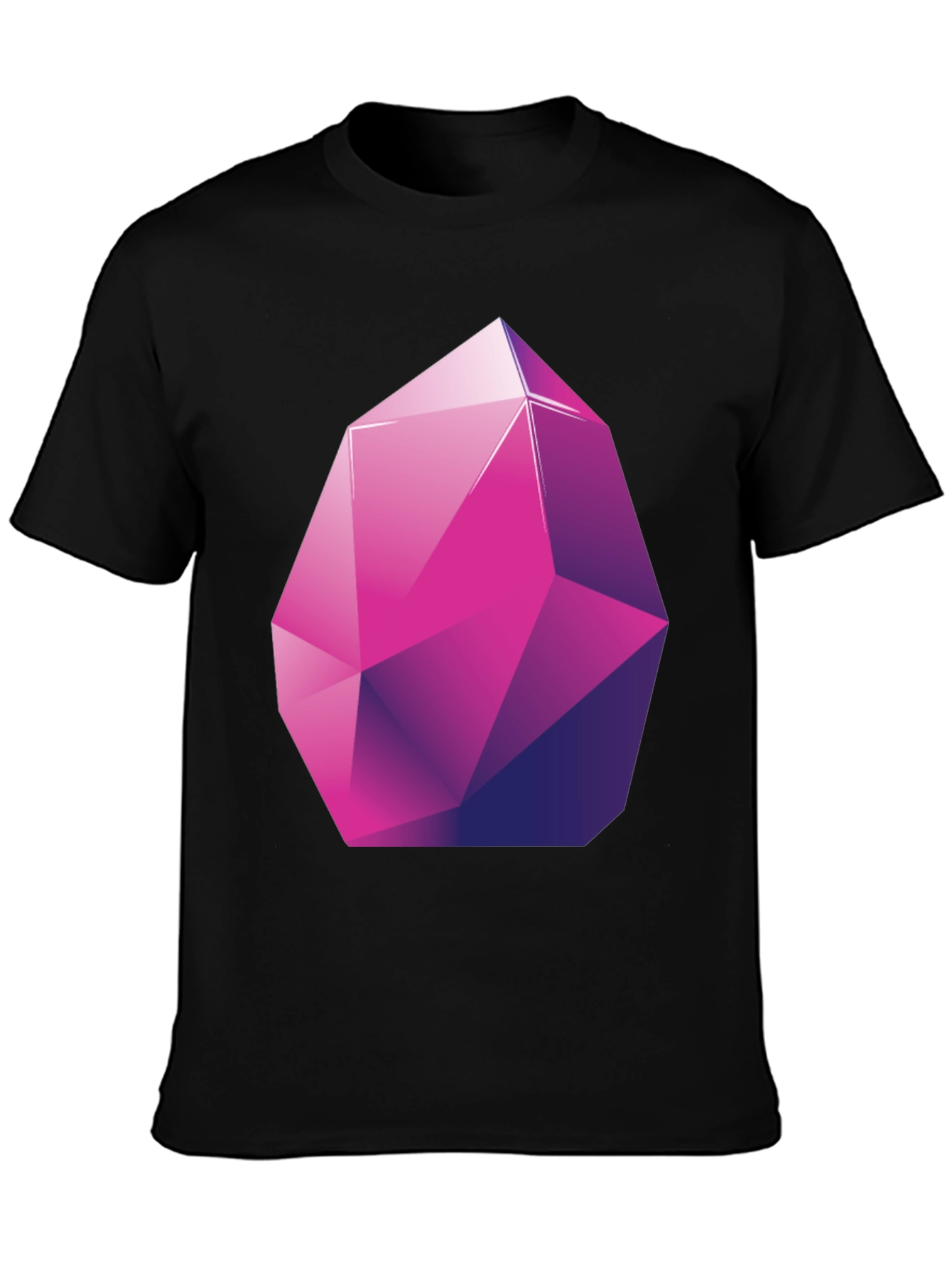 Geometric Crystal Graphic Tee - Stylish Modern Design