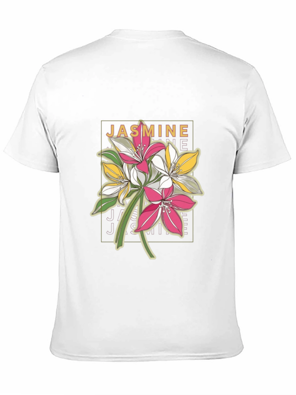 Jasmine Flower T-Shirt - Modern Floral Tee