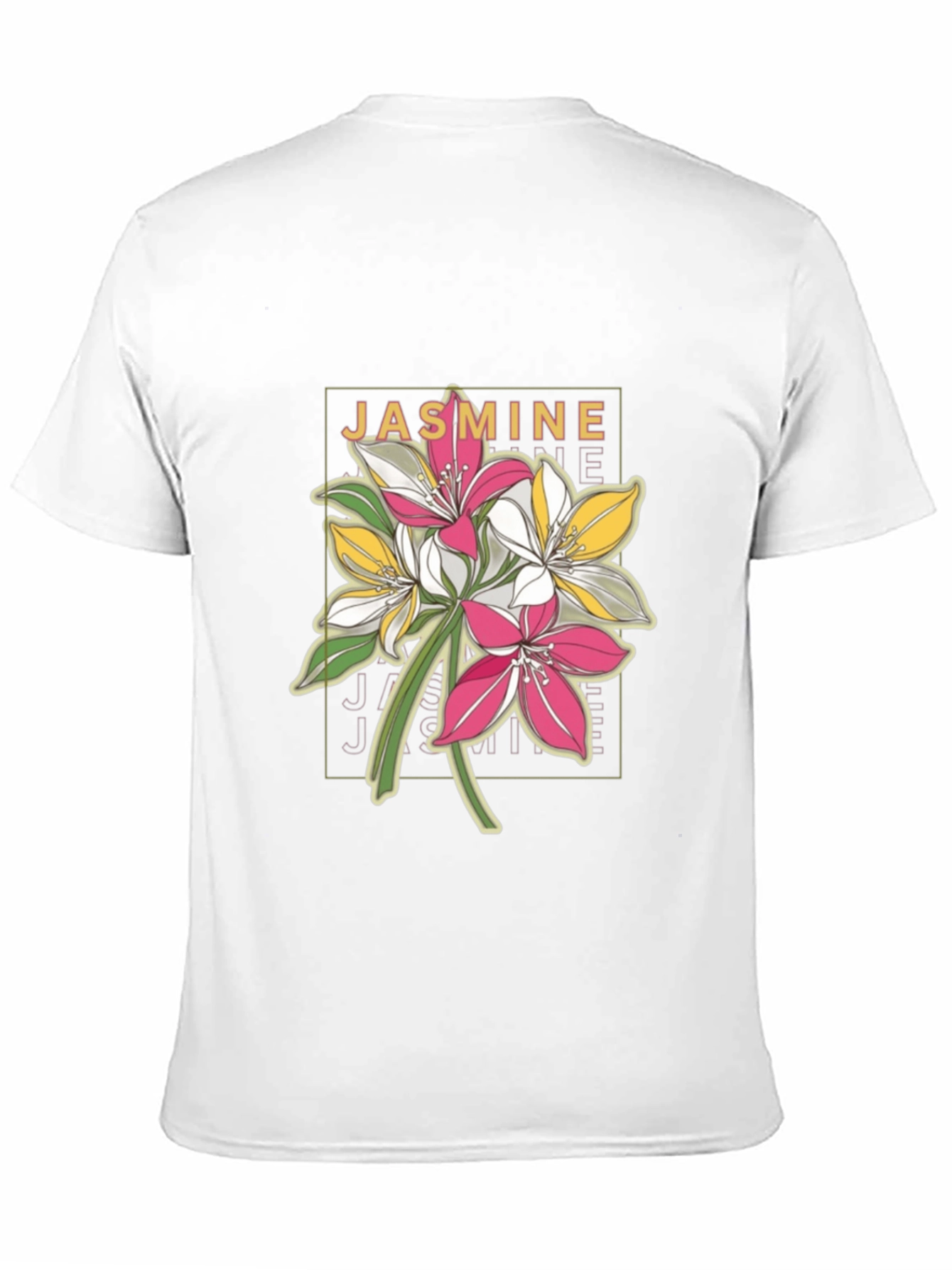 Jasmine Flower T-Shirt - Modern Floral Tee