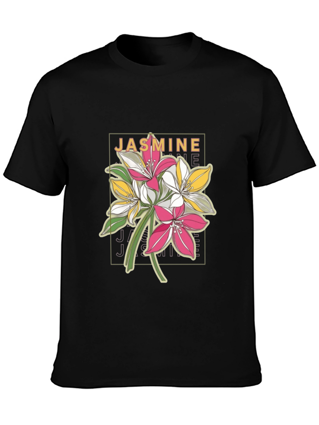 Jasmine Flower T-Shirt - Modern Floral Tee