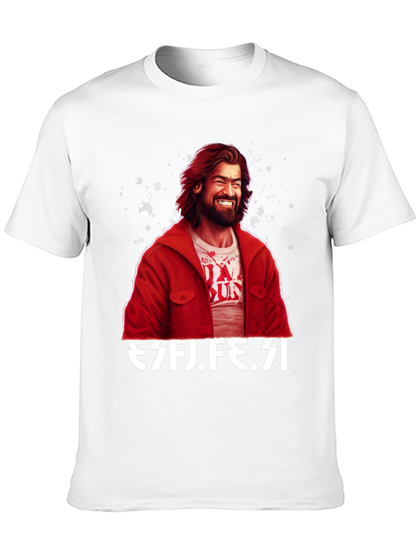 Mans Graphic Tee - Funny Design Black Casual Shirt