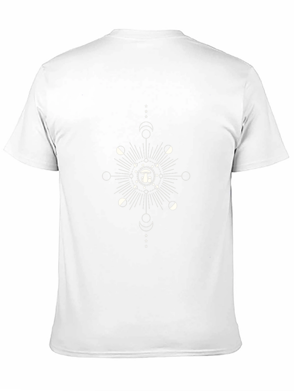 Mushroom Moon Phases Graphic Tee - Black