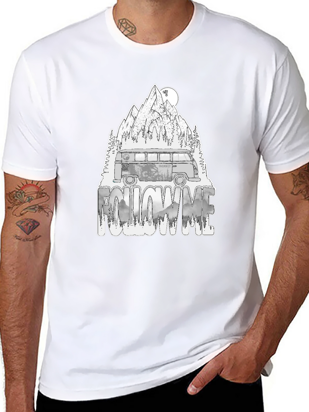 Adventure Van Graphic Tee - Follow Me Nature Design