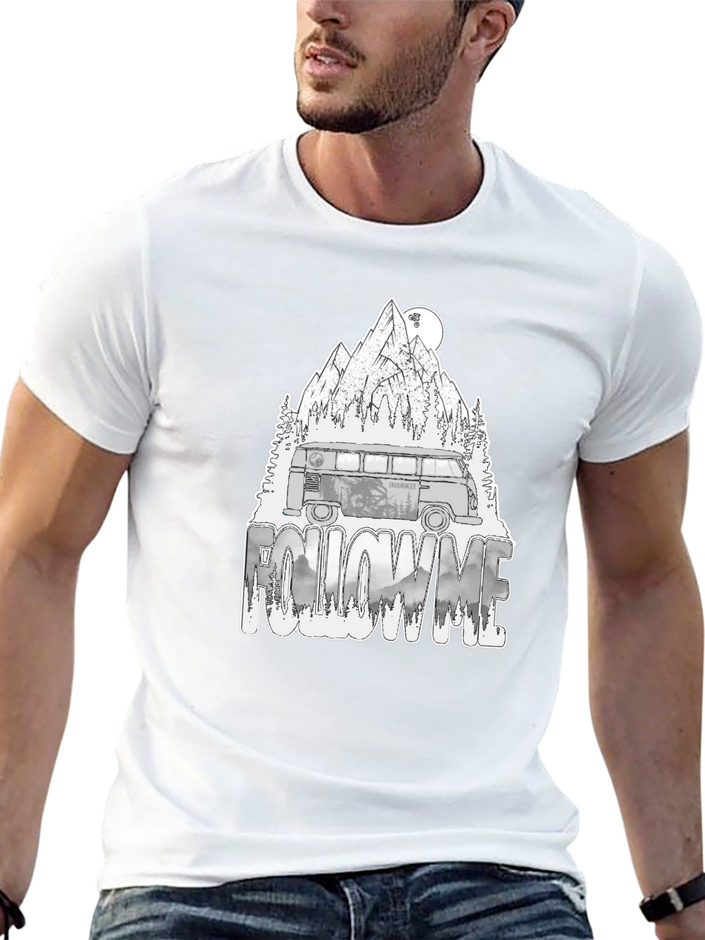 Adventure Van Graphic Tee - Follow Me Nature Design