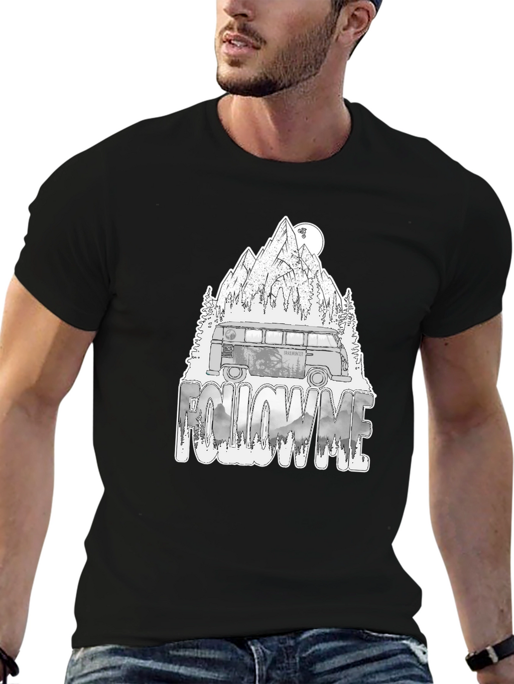Adventure Van Graphic Tee - Follow Me Nature Design