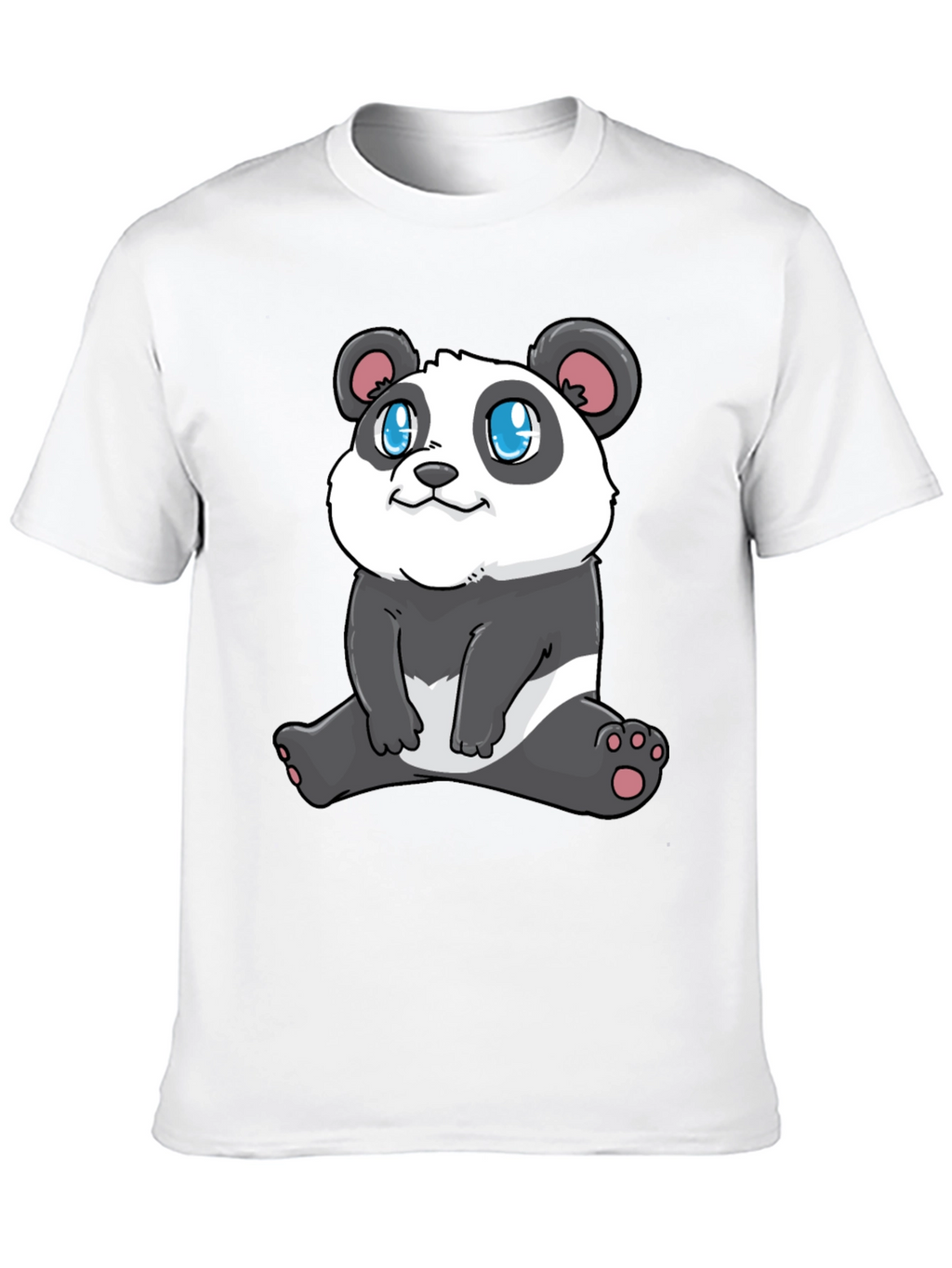 Cute Panda Graphic Tee - Stylish Black T-Shirt