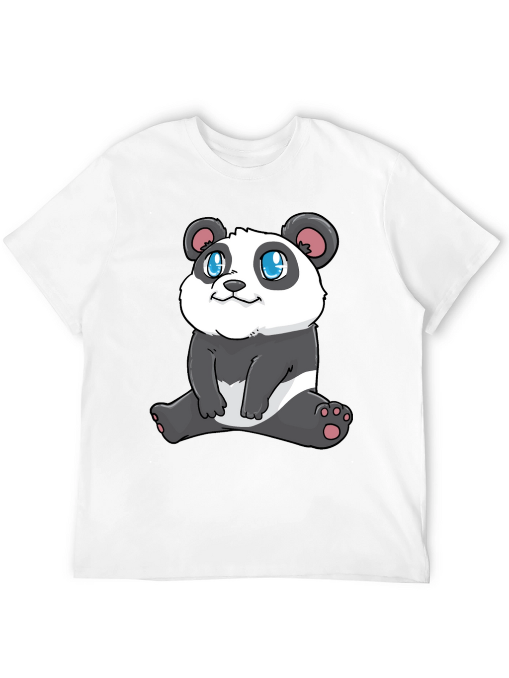 Cute Panda Graphic Tee - Stylish Black T-Shirt
