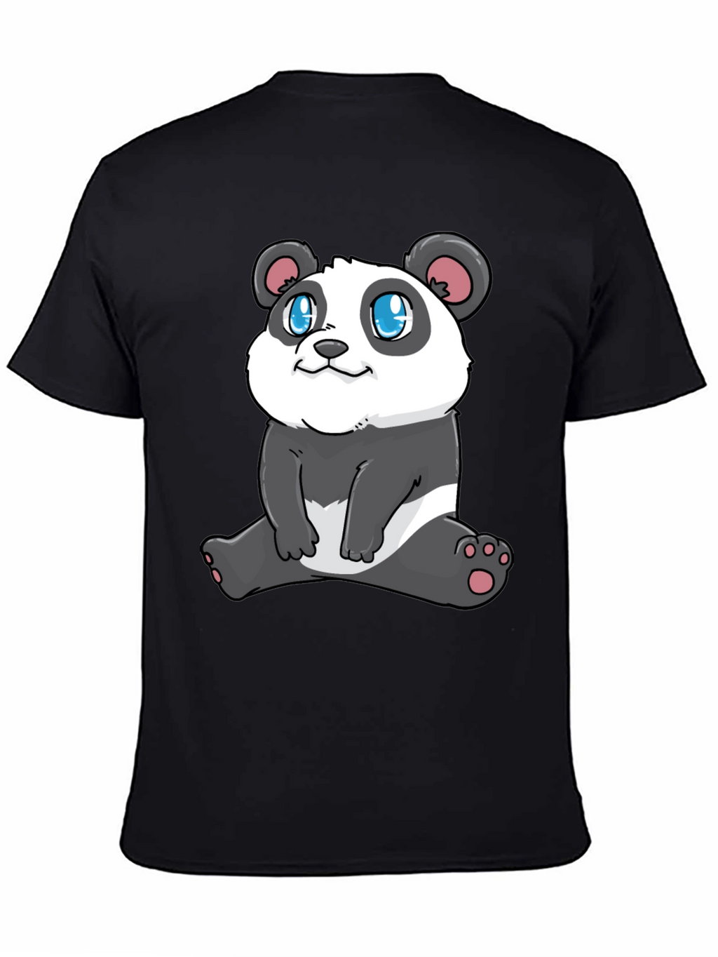 Cute Panda Graphic Tee - Stylish Black T-Shirt