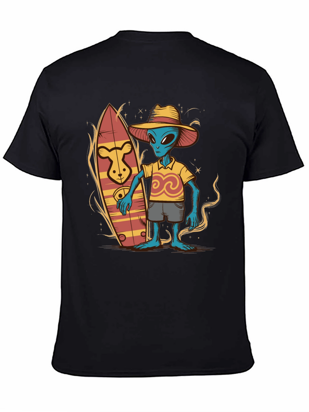 Alien Surfer T-Shirt - Funky Graphic Tee