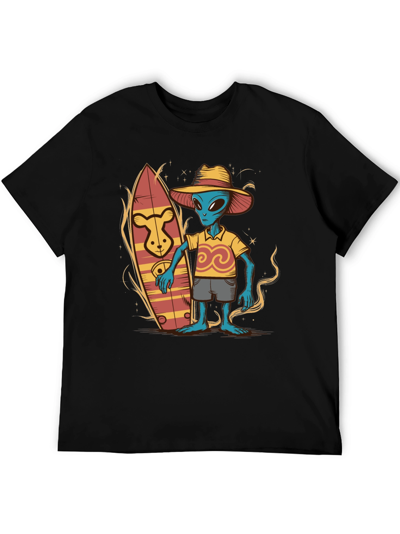 Alien Surfer T-Shirt - Funky Graphic Tee