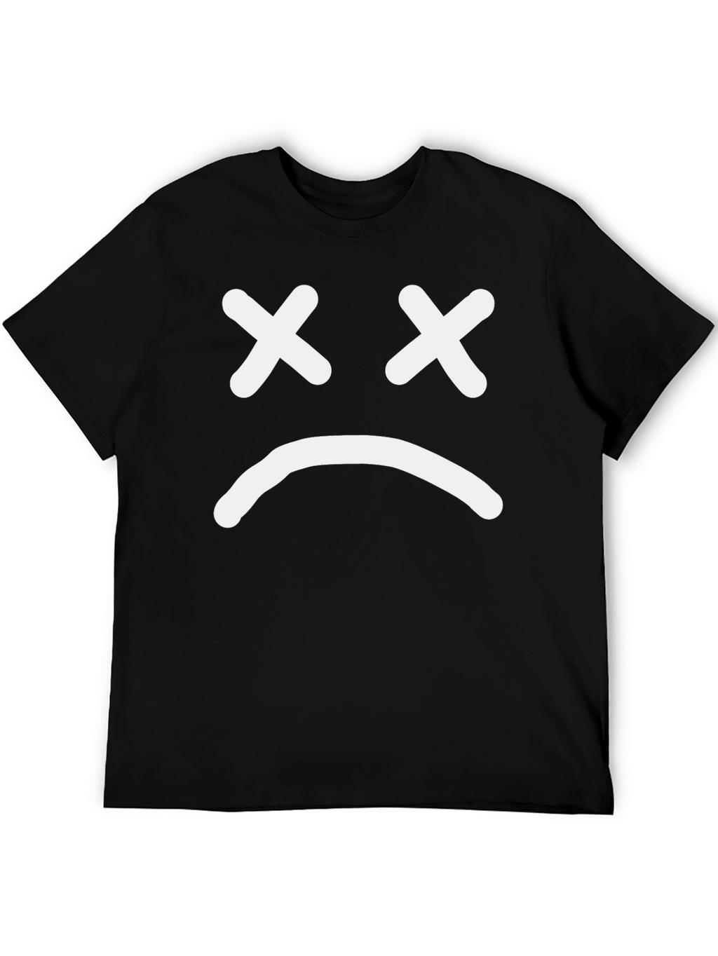 Sad Face Graphic T-Shirt - Unisex Cotton Tee