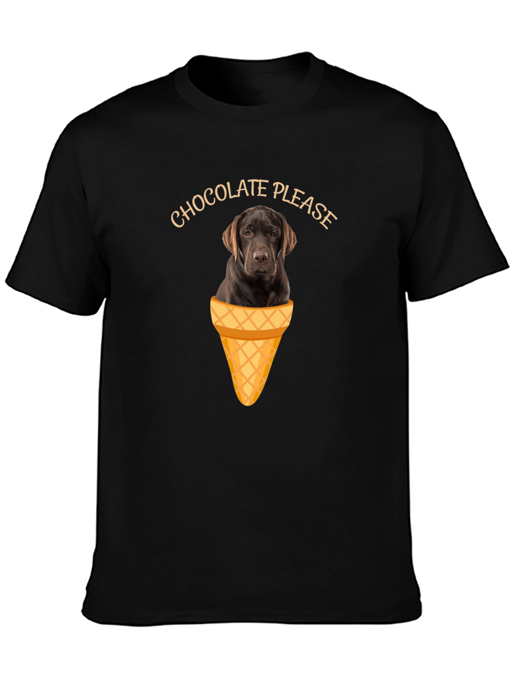 Chocolate Lab Ice Cream T-Shirt