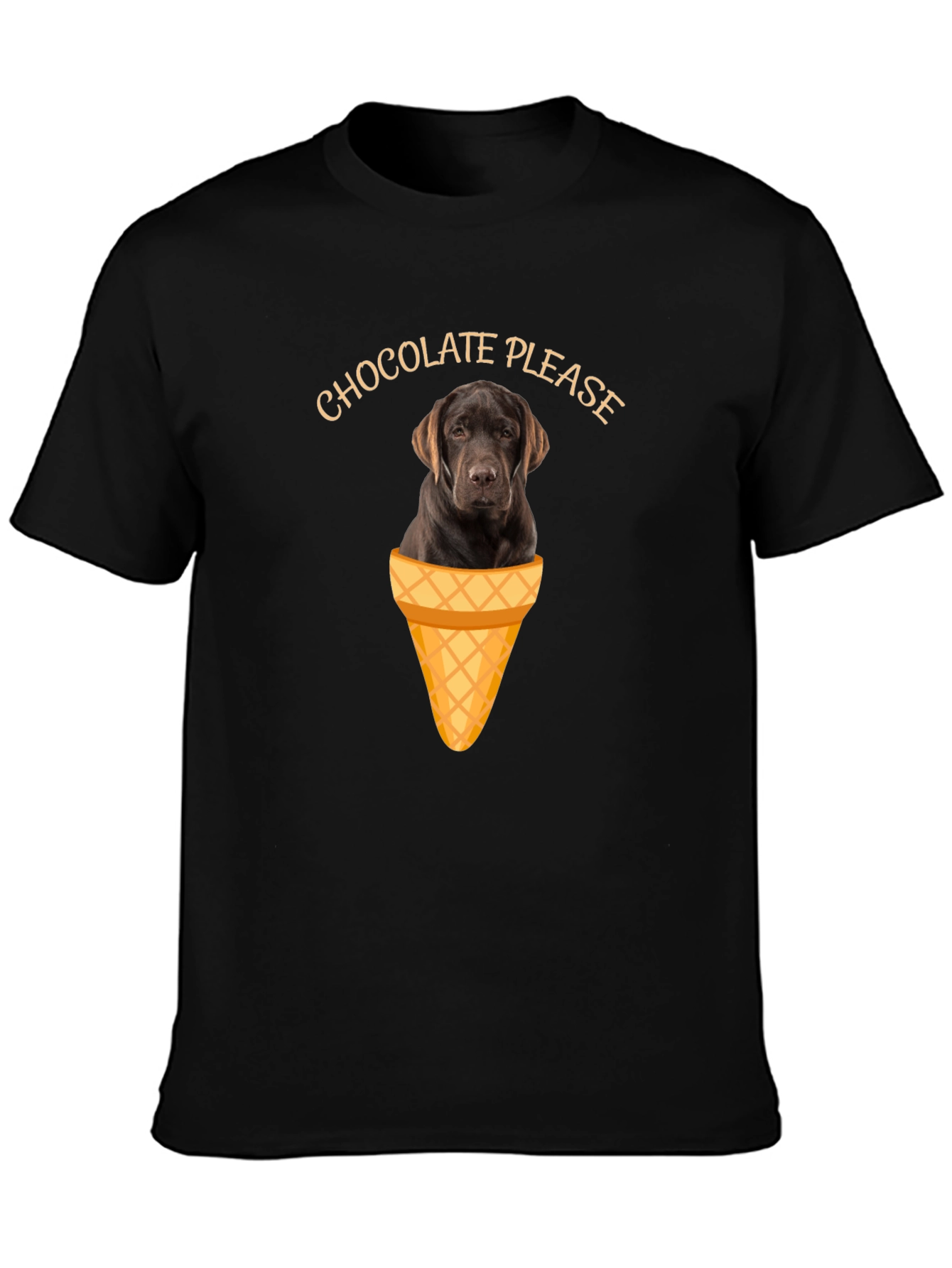 Chocolate Lab Ice Cream T-Shirt