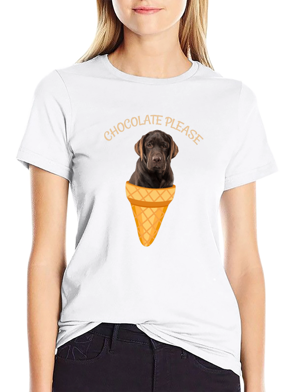 Chocolate Lab Ice Cream T-Shirt