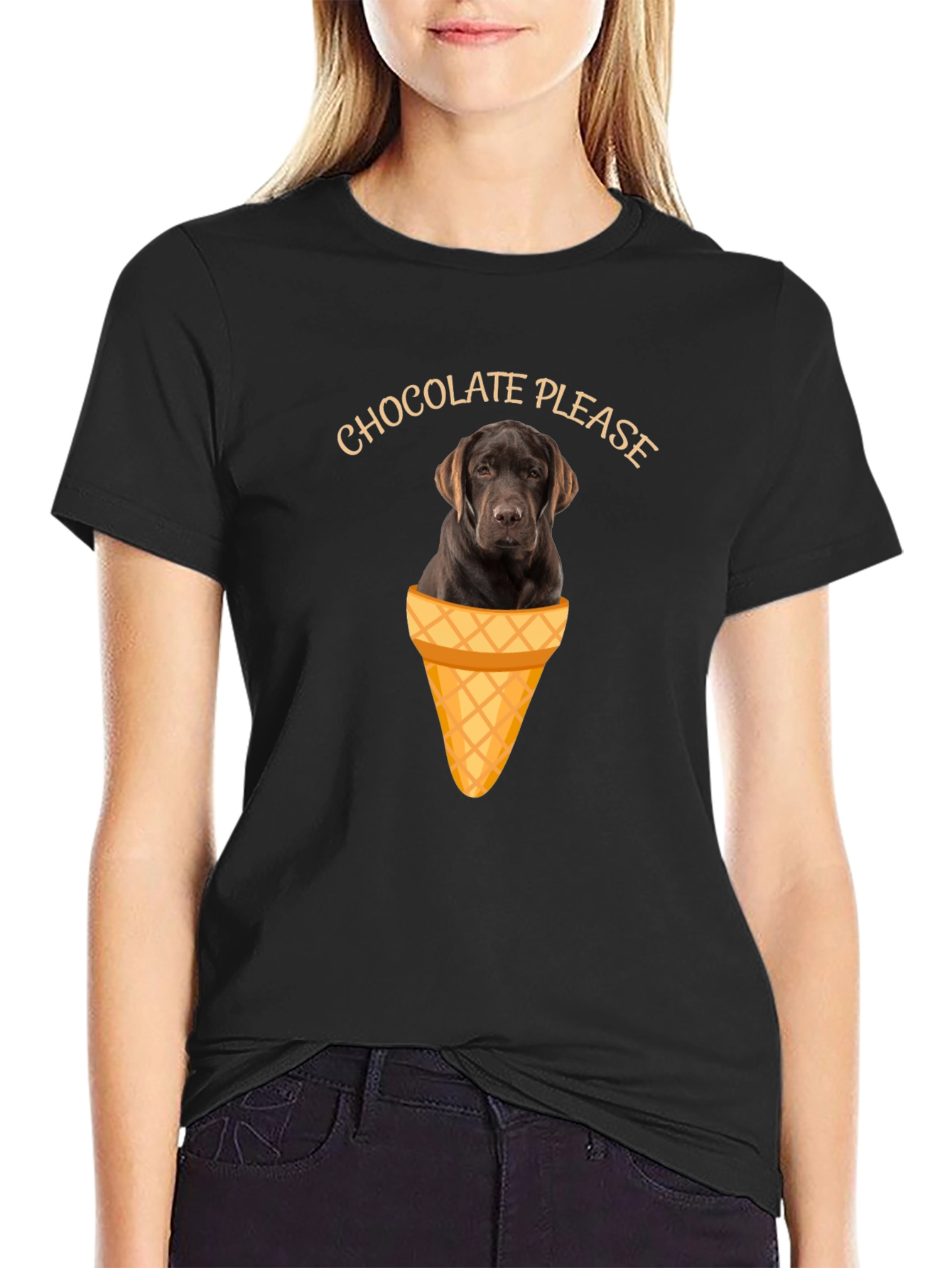 Chocolate Lab Ice Cream T-Shirt