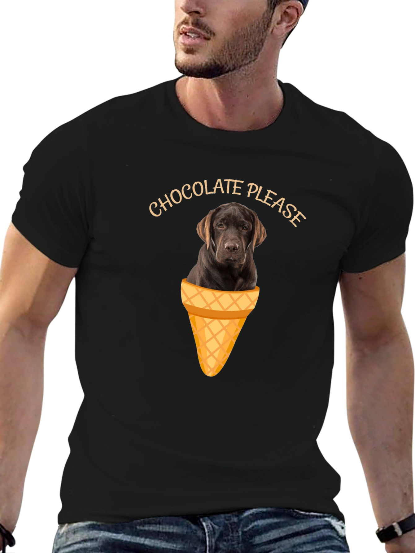 Chocolate Lab Ice Cream T-Shirt