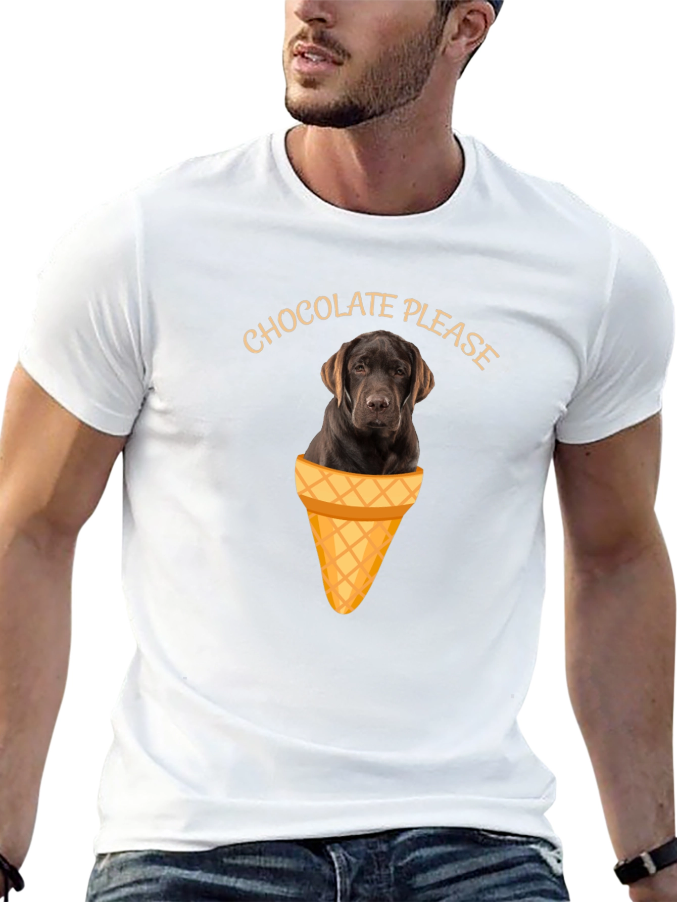 Chocolate Lab Ice Cream T-Shirt