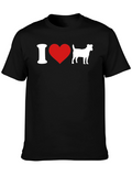 I Love Dogs T-Shirt - Heart Design