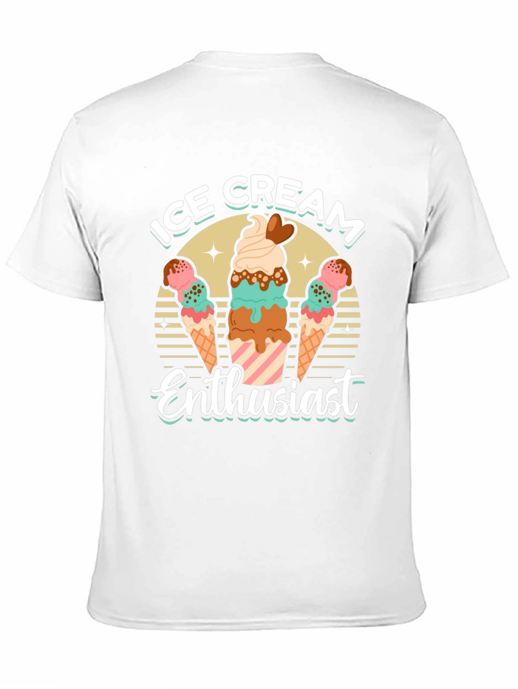 Ice Cream Enthusiast Graphic T-Shirt