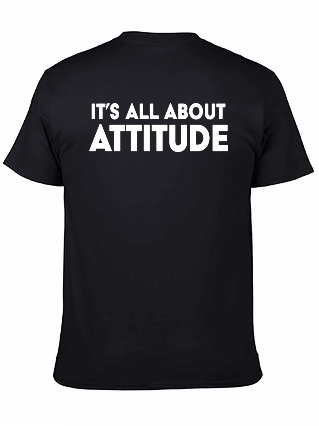 Attitude Black T-Shirt - Mens Fashion