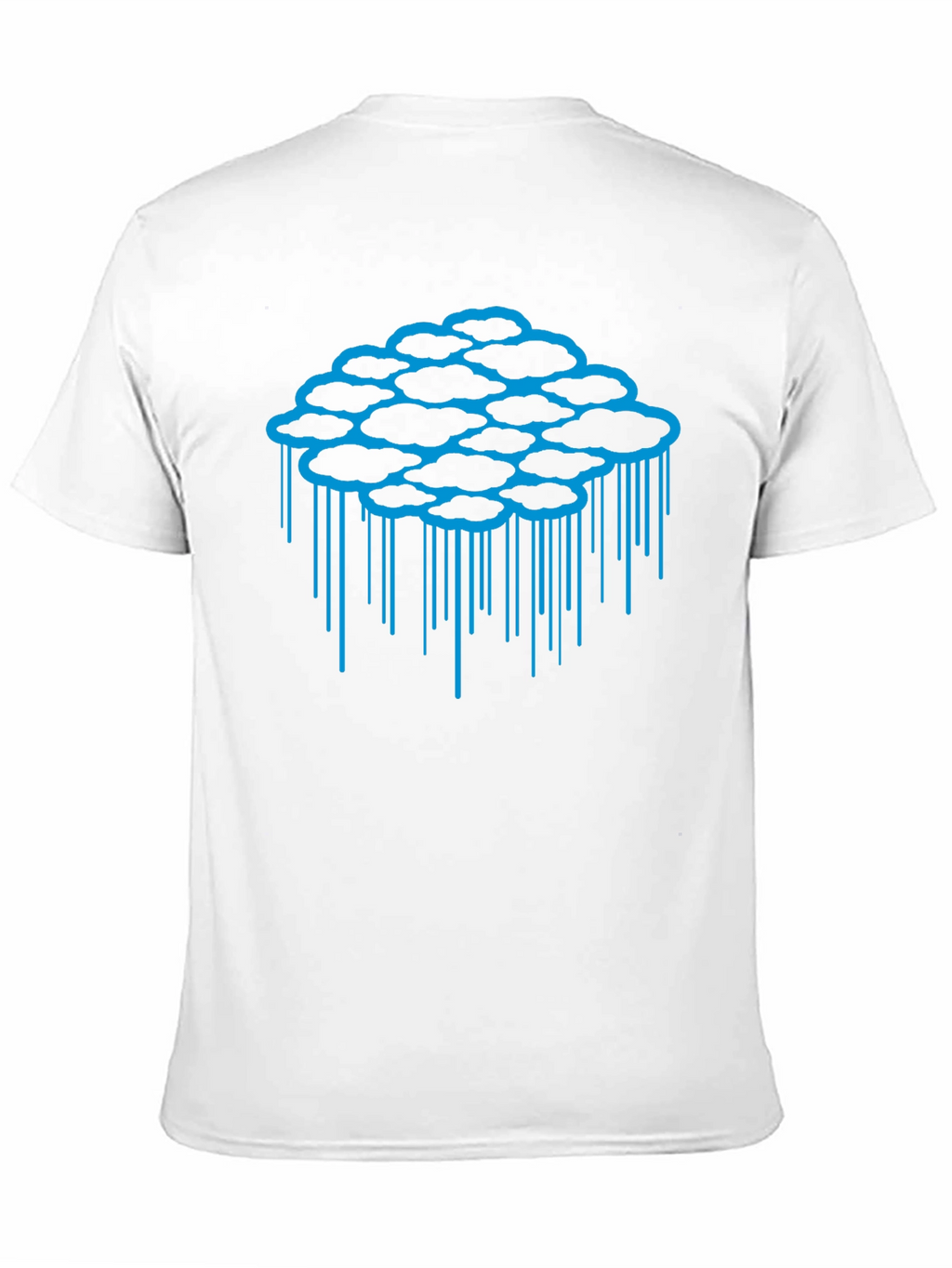 Cloud Drip Graphic Tee - Black Cotton T-Shirt