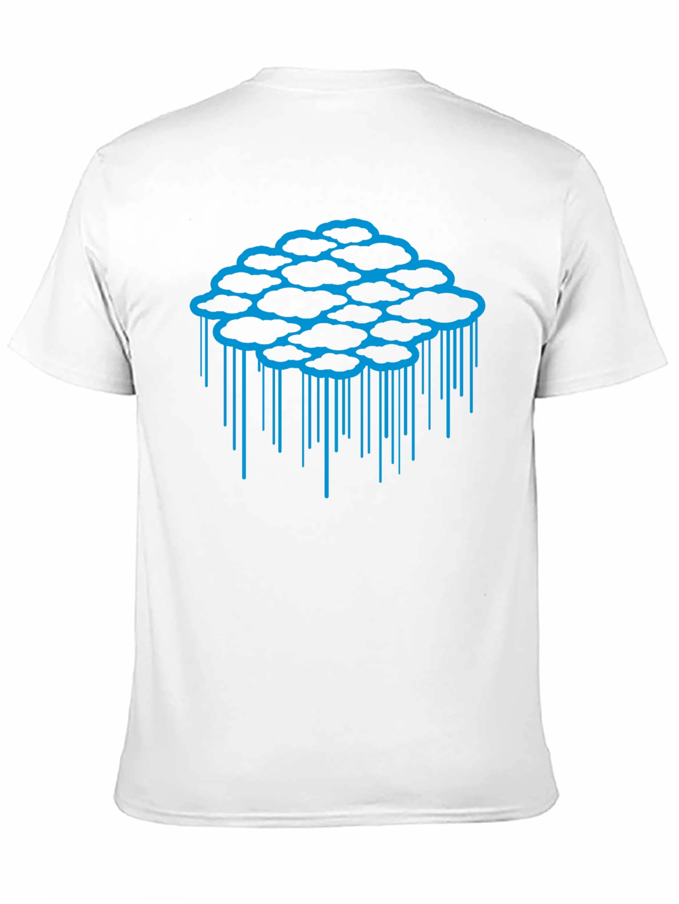 Cloud Drip Graphic Tee - Black Cotton T-Shirt
