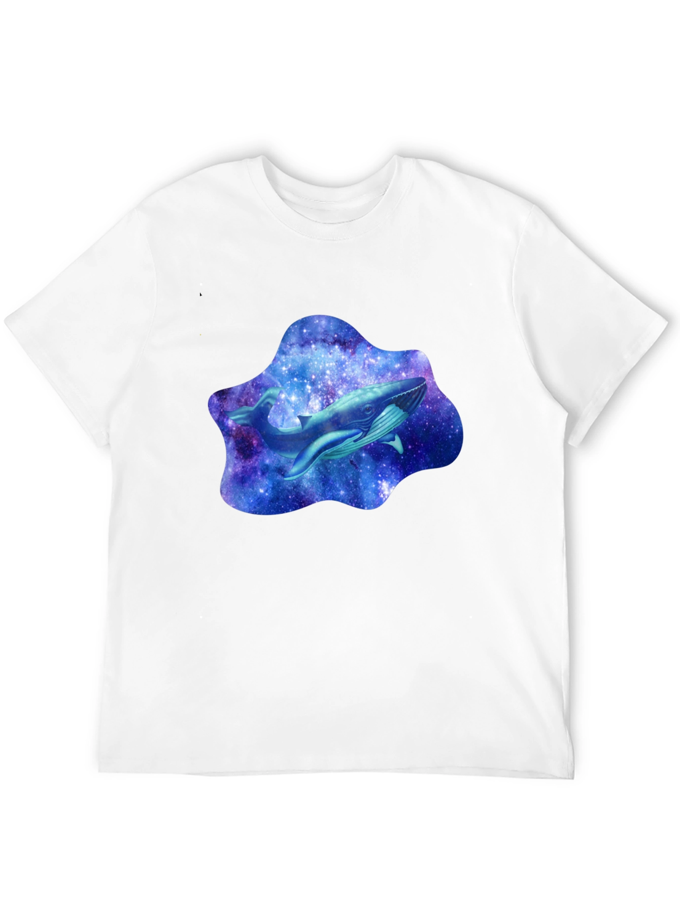 Galaxy Whale Graphic T-Shirt - Stylish Black Tee