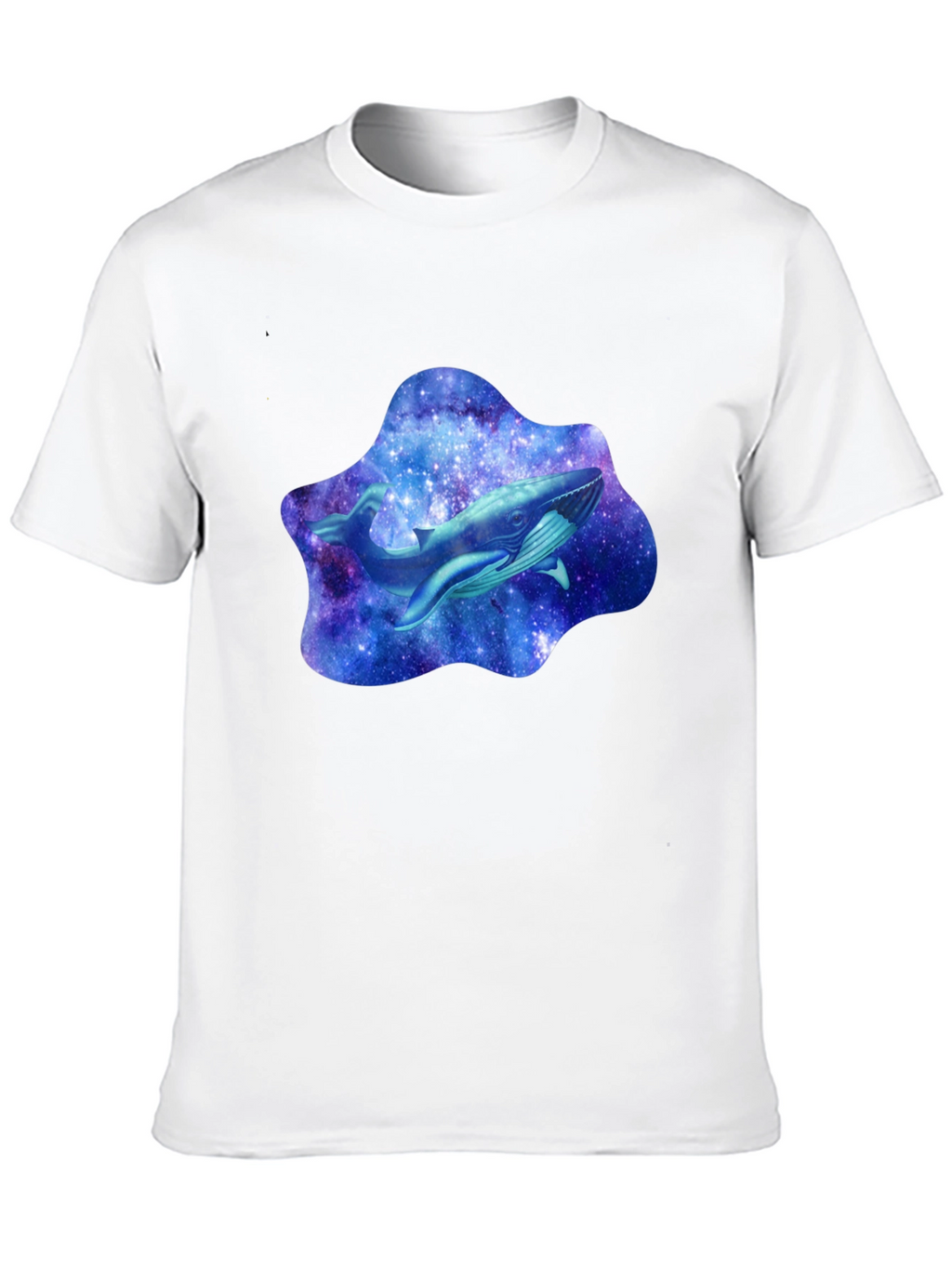 Galaxy Whale Graphic T-Shirt - Stylish Black Tee