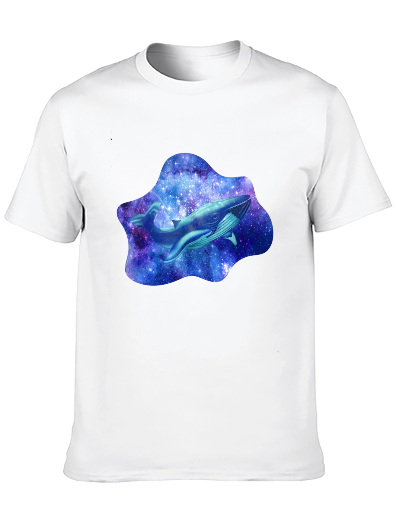 Galaxy Whale Graphic T-Shirt - Stylish Black Tee