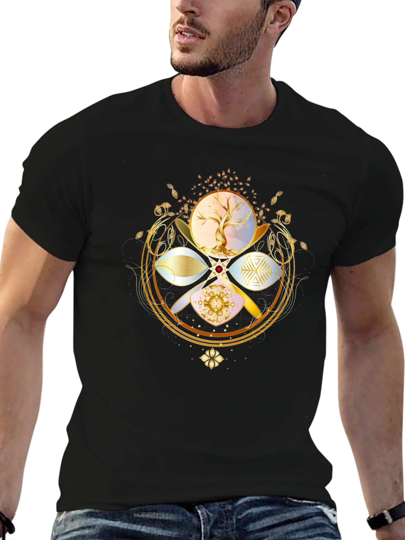 Esoteric Tree of Life Graphic Tee - Black