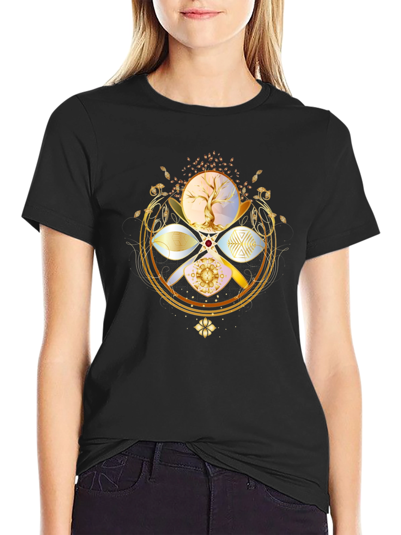 Esoteric Tree of Life Graphic Tee - Black