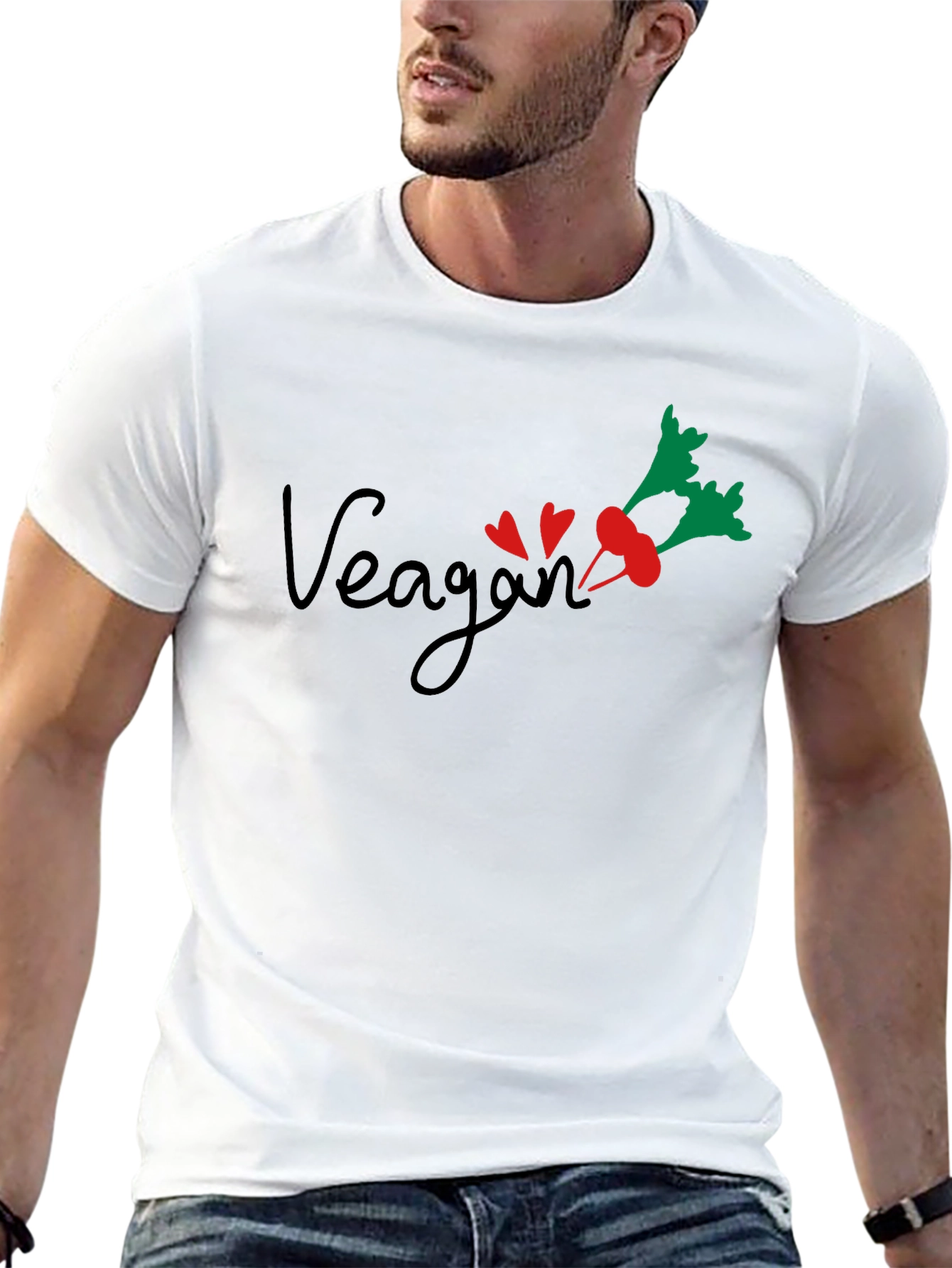 Vegan Beet Heart Graphic Tee