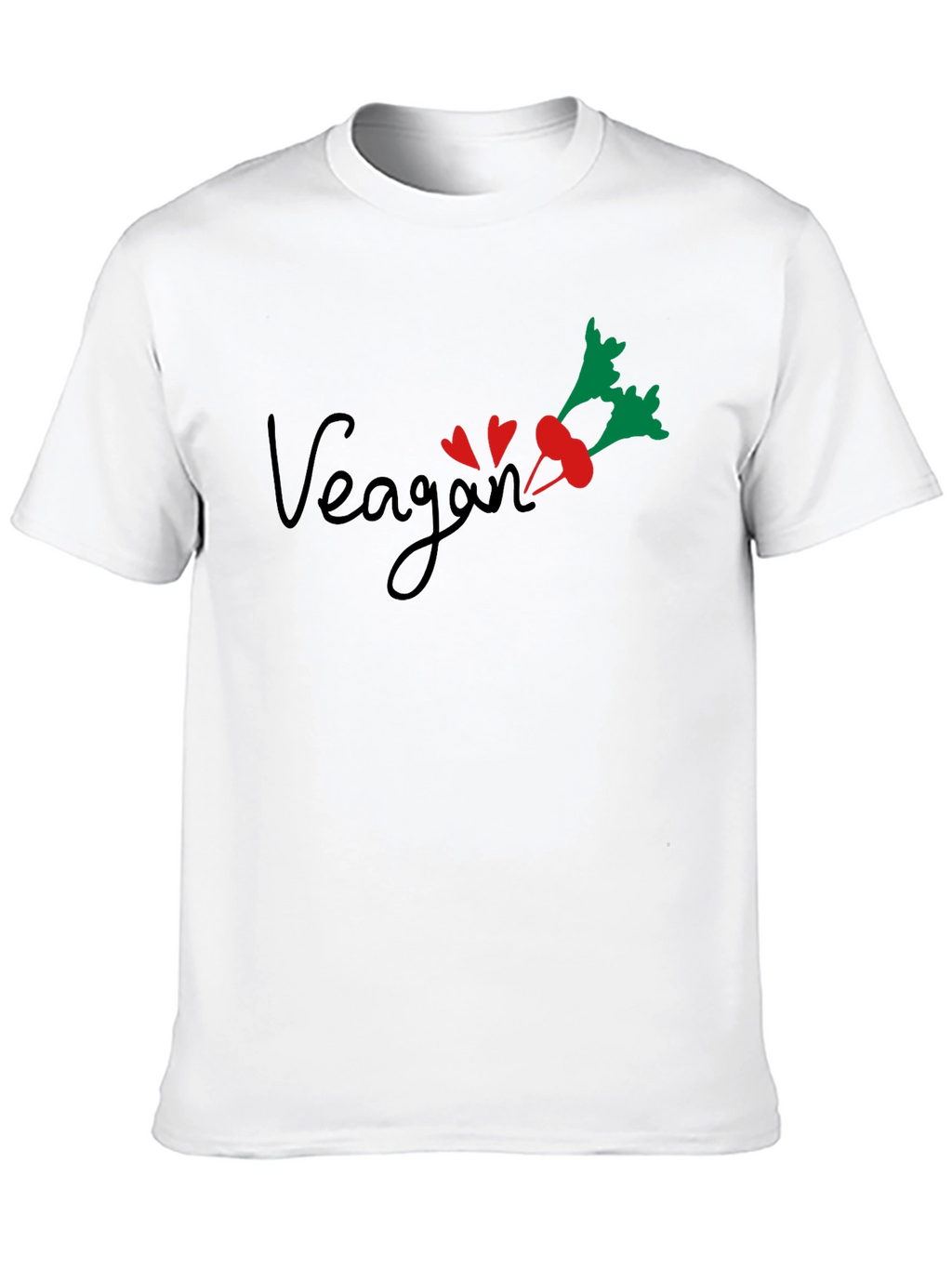 Vegan Beet Heart Graphic Tee