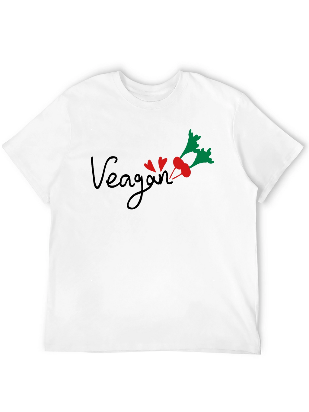 Vegan Beet Heart Graphic Tee