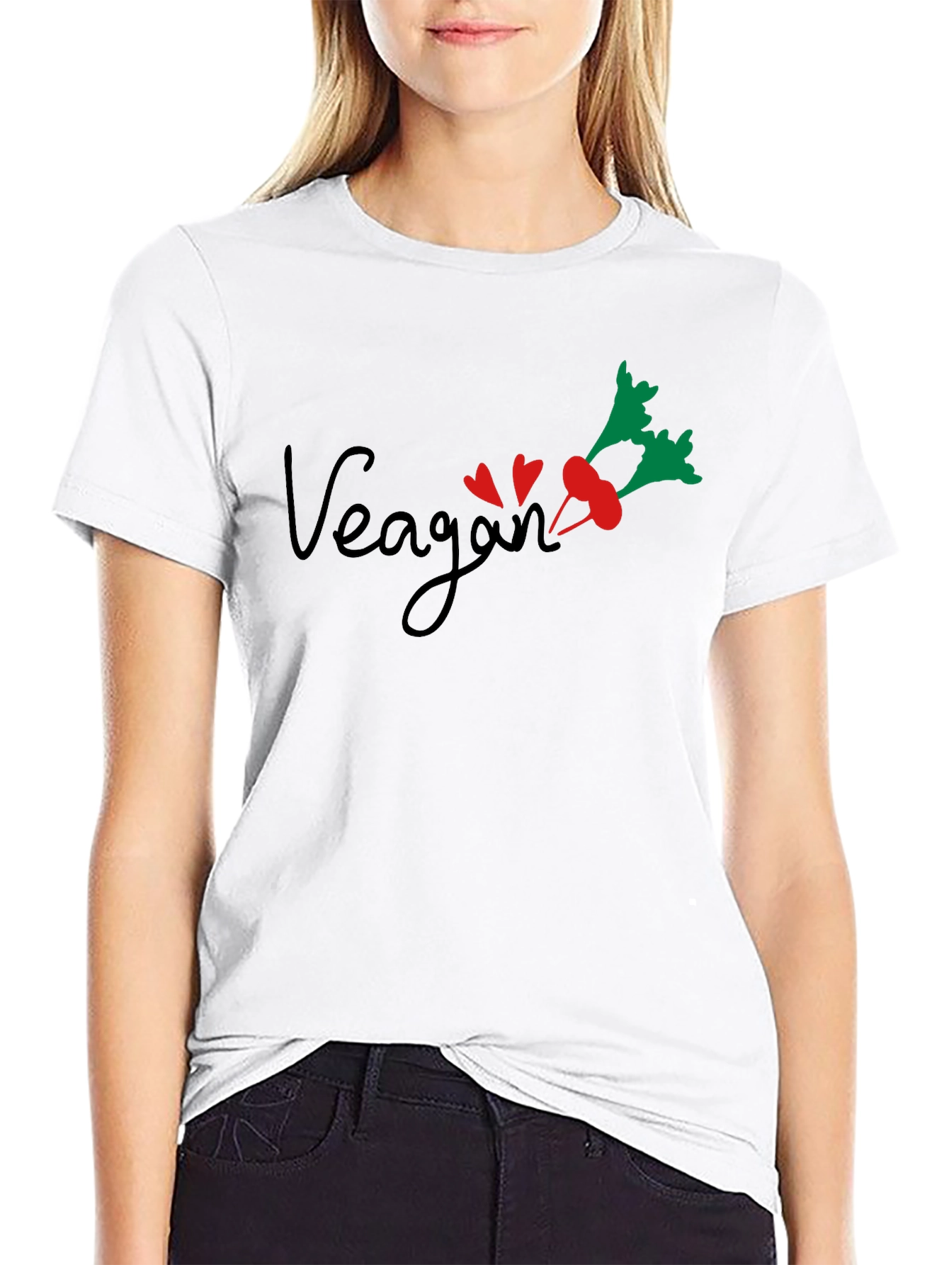 Vegan Beet Heart Graphic Tee
