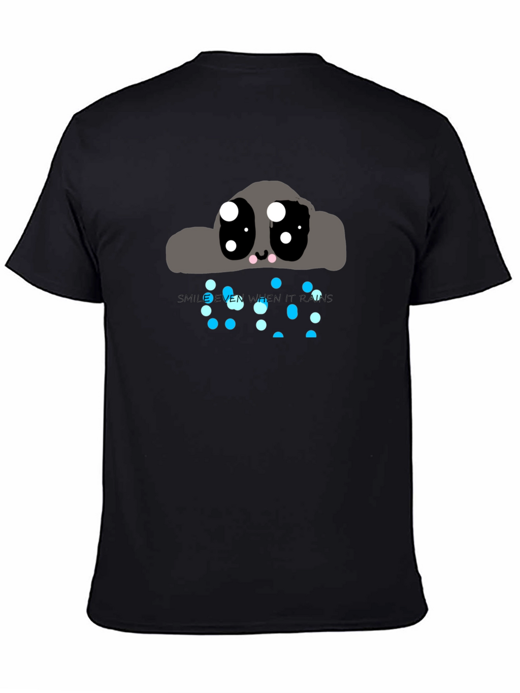 Cute Rainy Cloud T-Shirt - Smile Even in Rain!
