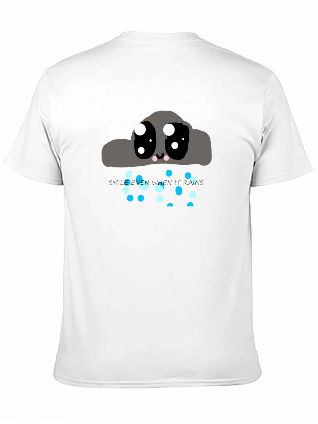 Cute Rainy Cloud T-Shirt - Smile Even in Rain!