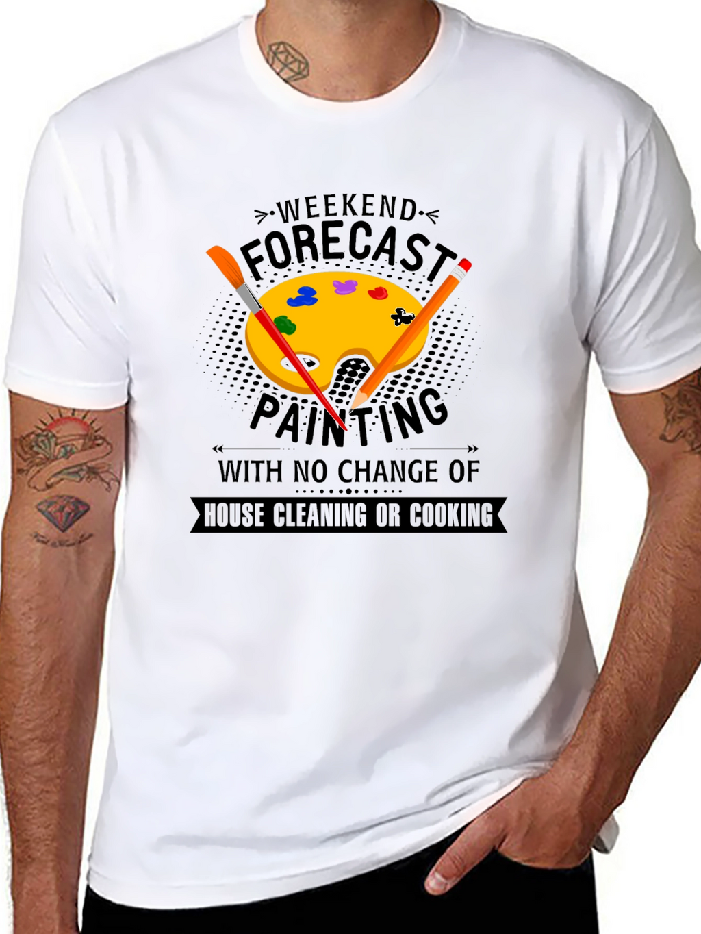 Weekend Painting Forecast T-Shirt