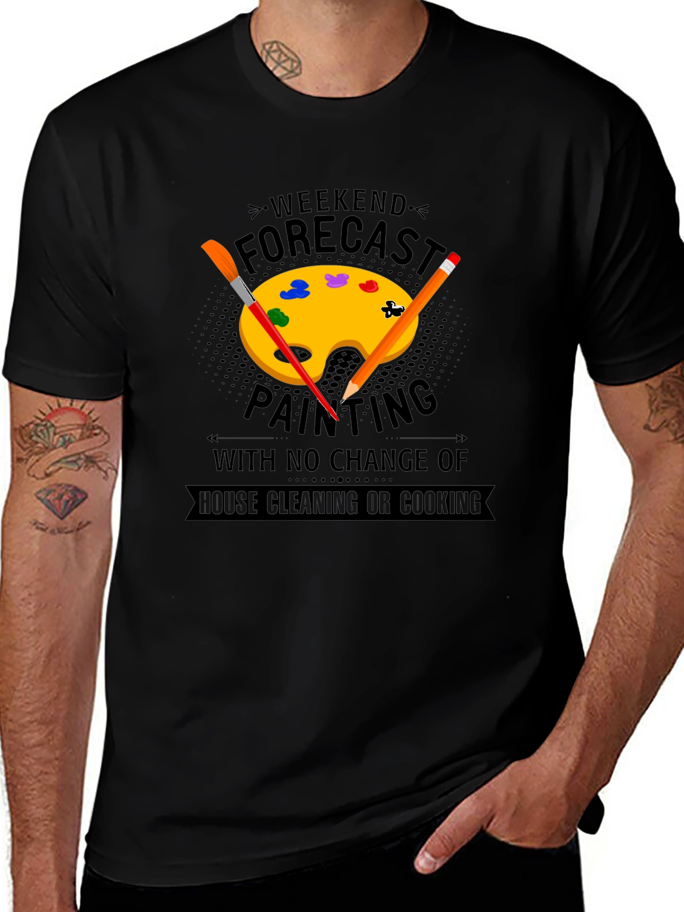 Weekend Painting Forecast T-Shirt