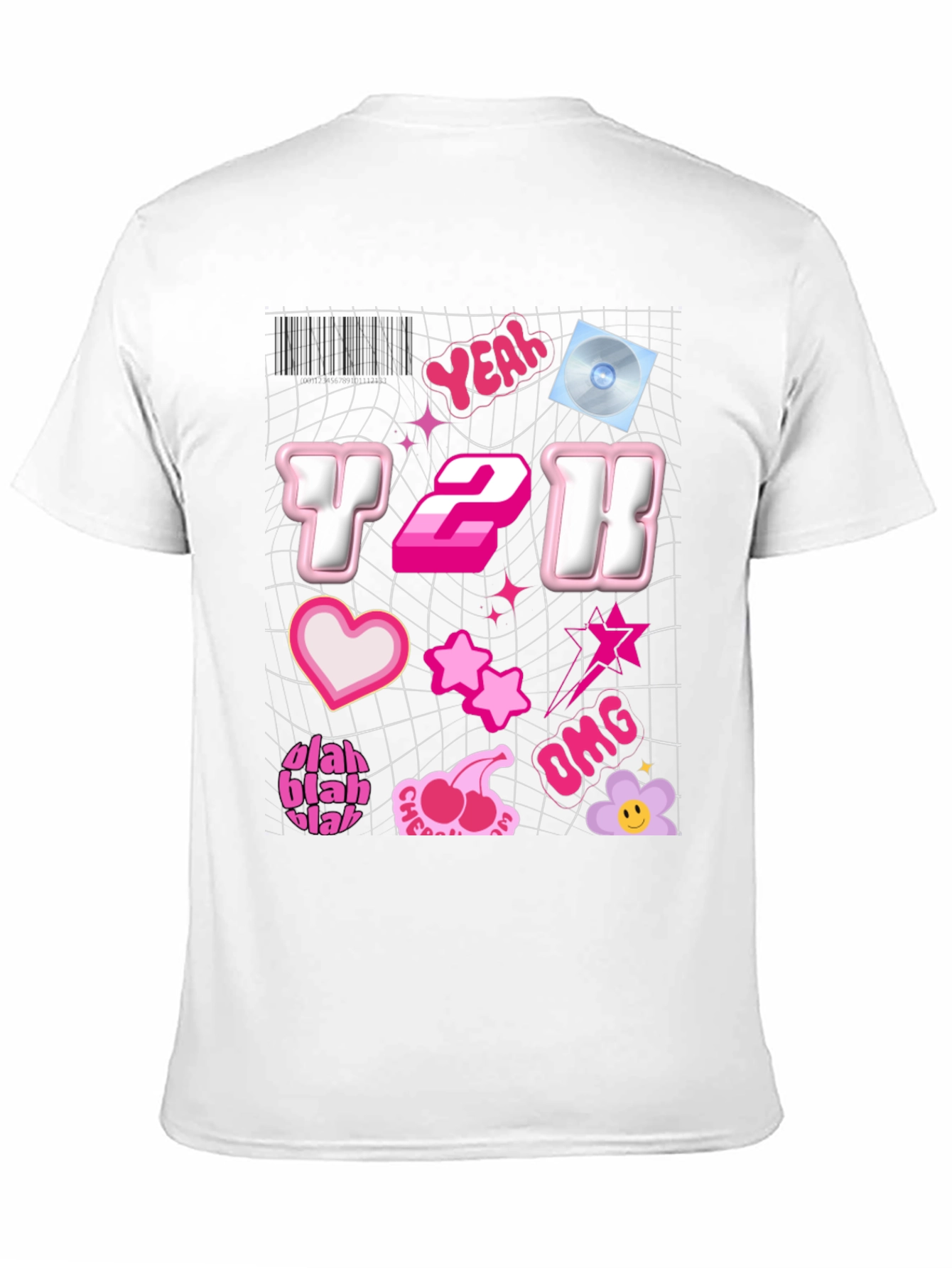 Y2K Aesthetic Graphic Tee - Trendy Pink Design