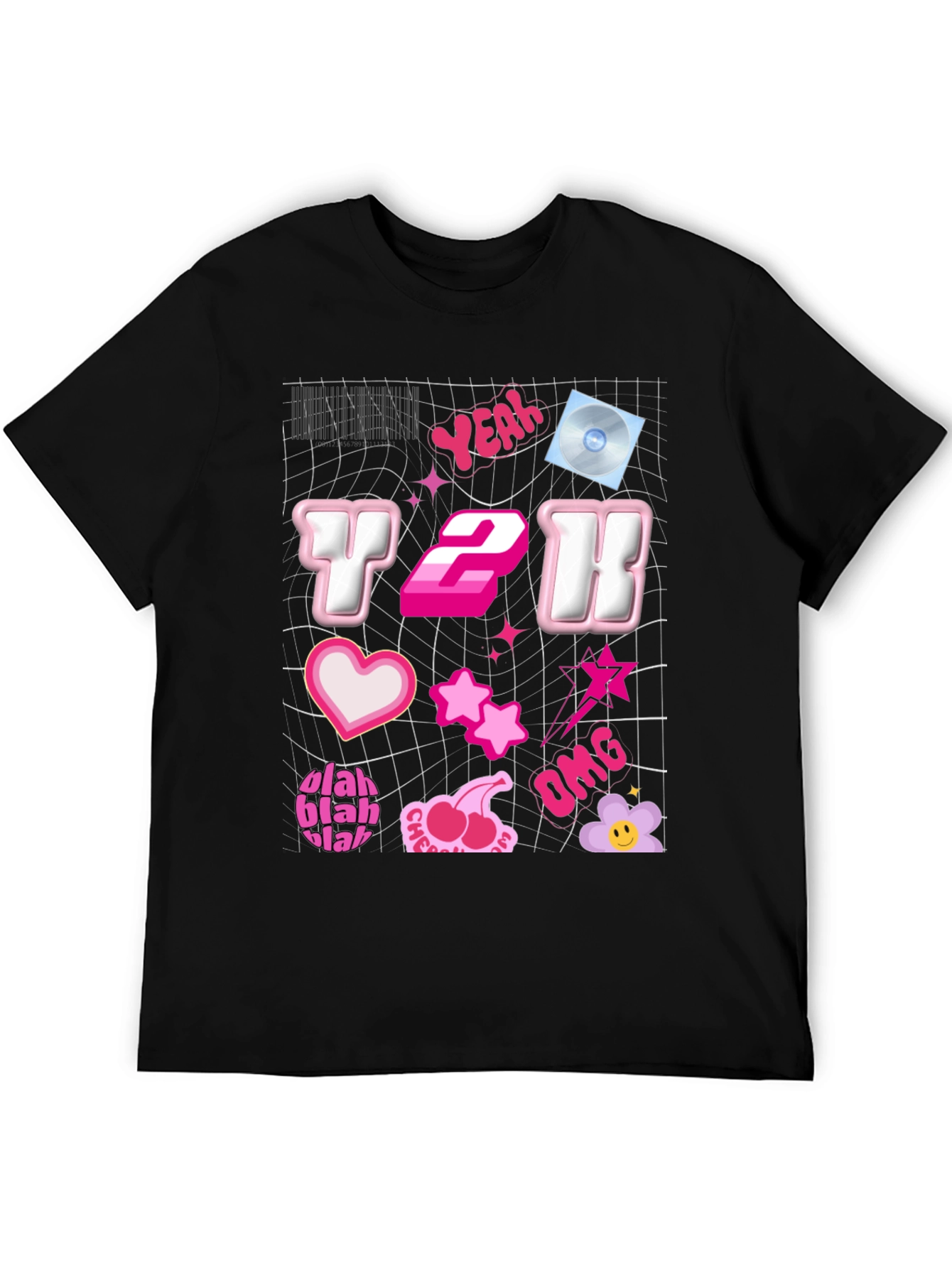 Y2K Aesthetic Graphic Tee - Trendy Pink Design